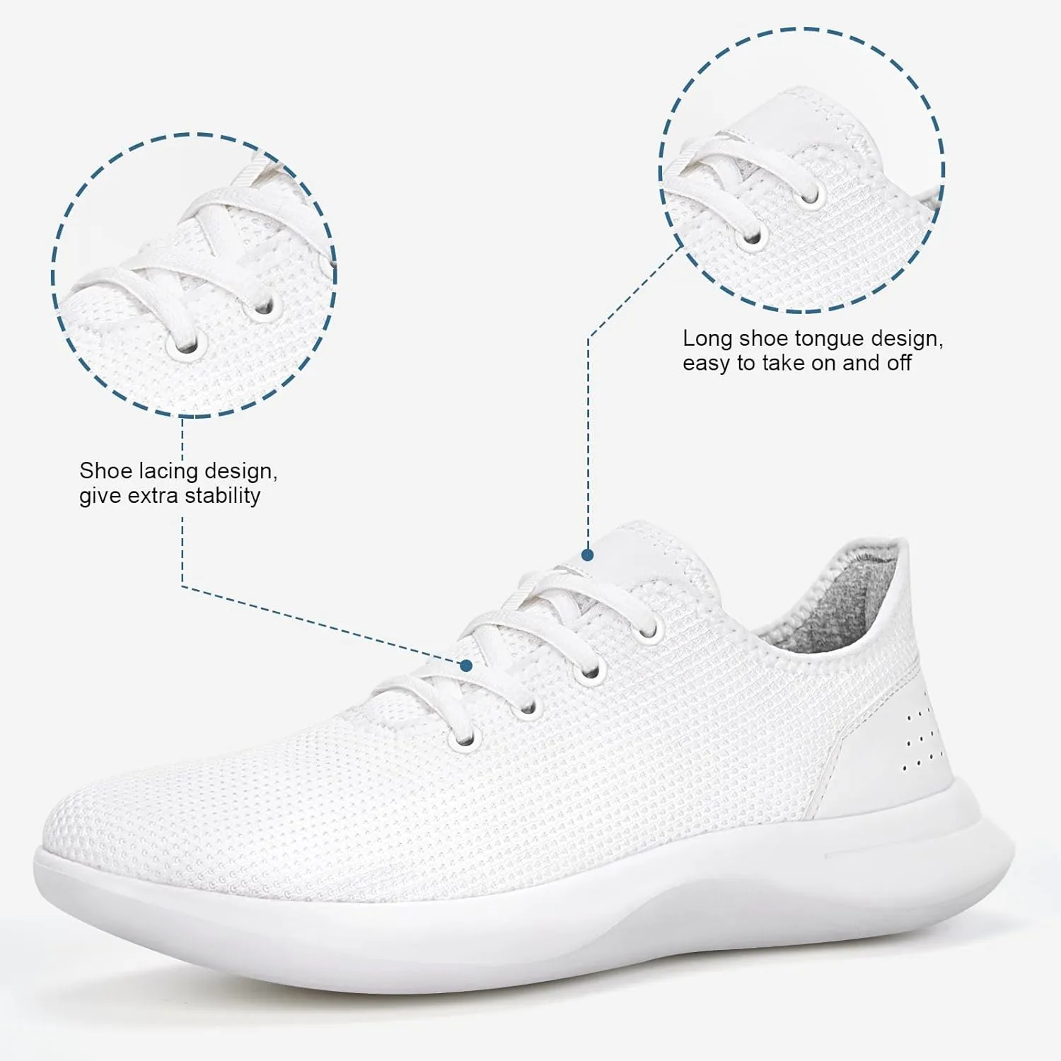 Sneakers for Women Men, Walking Shoes Tree Womens Runner Sneakers with Arch Support, Comfortable Lightweight Walking Sneakers, Non Slip Athletic Tennis Running Shoes for Gym Workout Yoga Walking