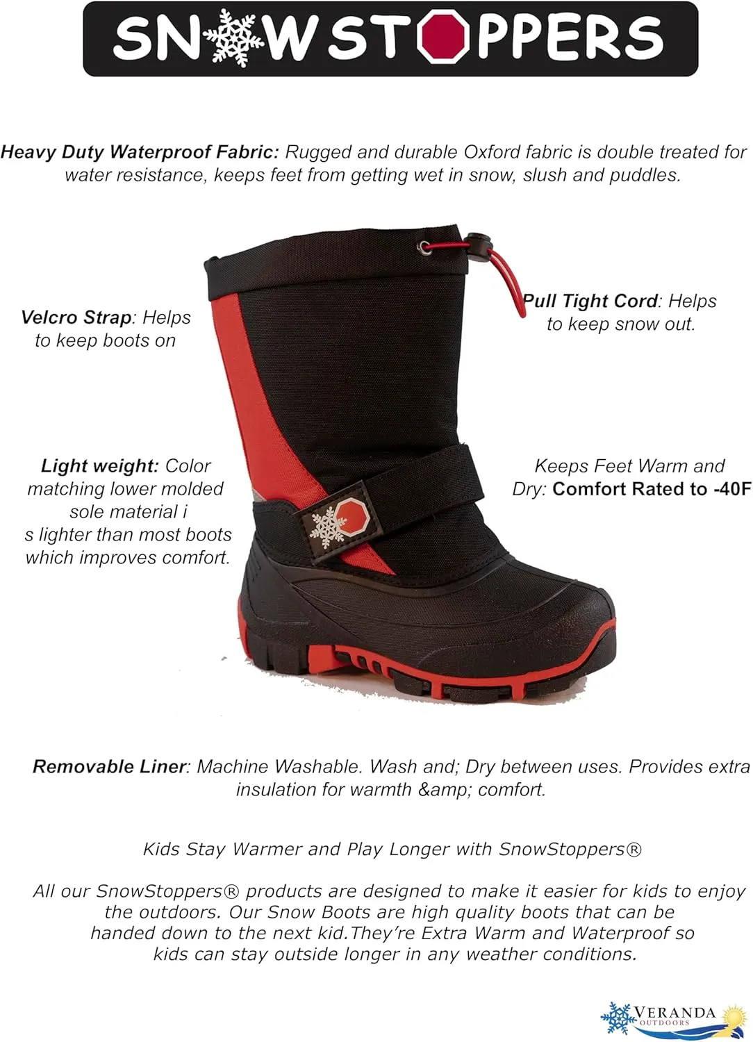 SnowStoppers Children's Snow Boots