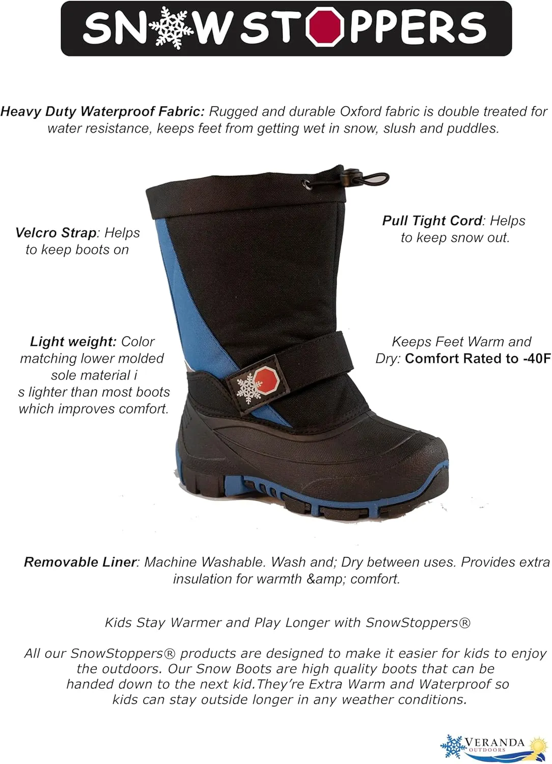 SnowStoppers Children's Snow Boots