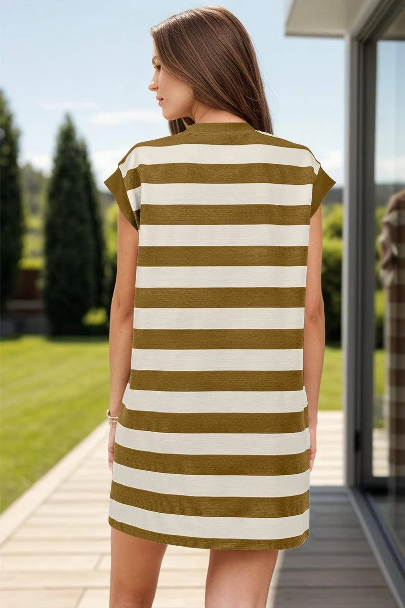 Sophie - Stylish striped mini dress for effortless summer chic