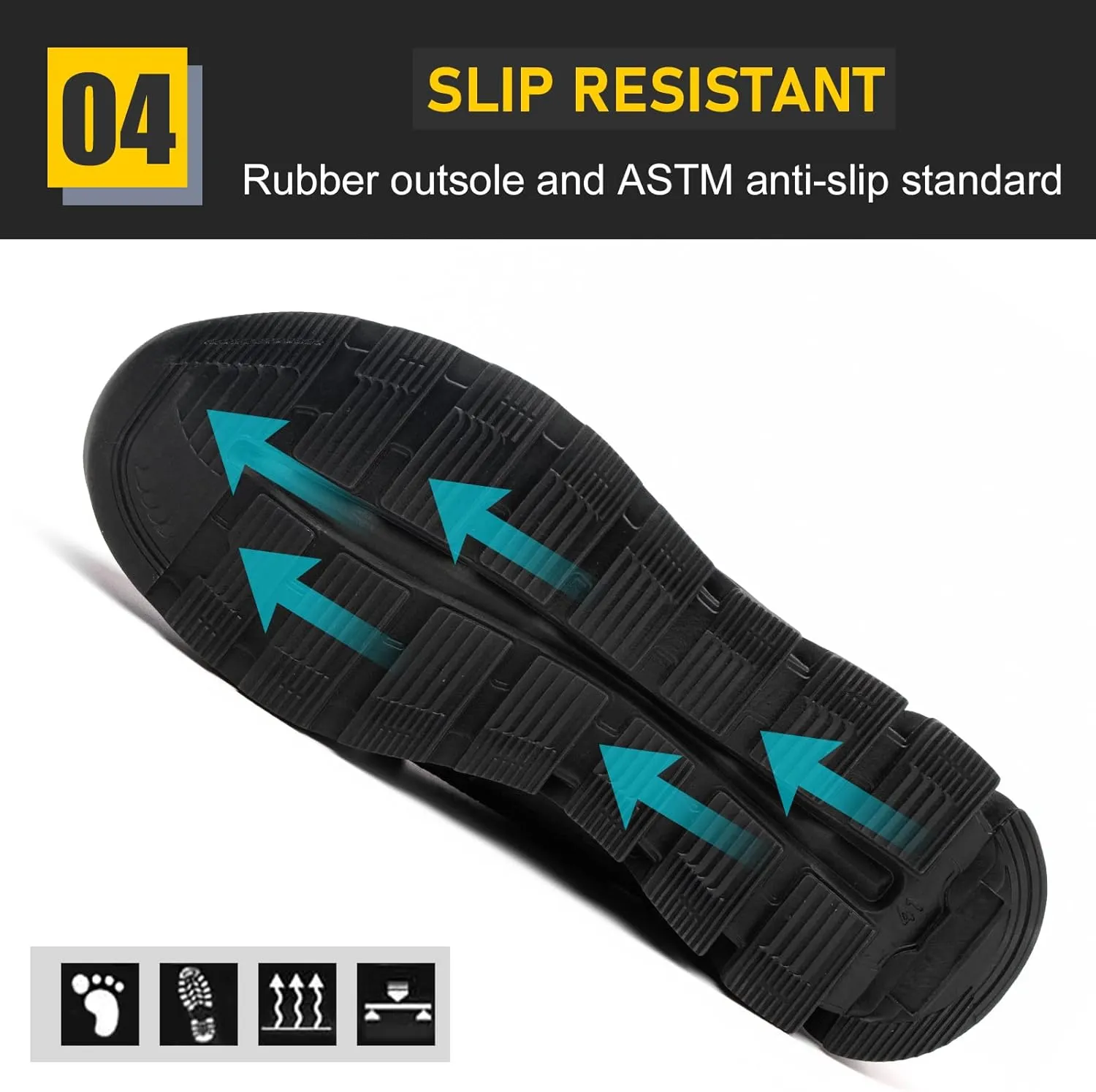 Steel Toe Shoes for Men Work Women Lightweight Air Cushion Sneakers Slip Resistant Safety Work Boots Indestructible Shoes