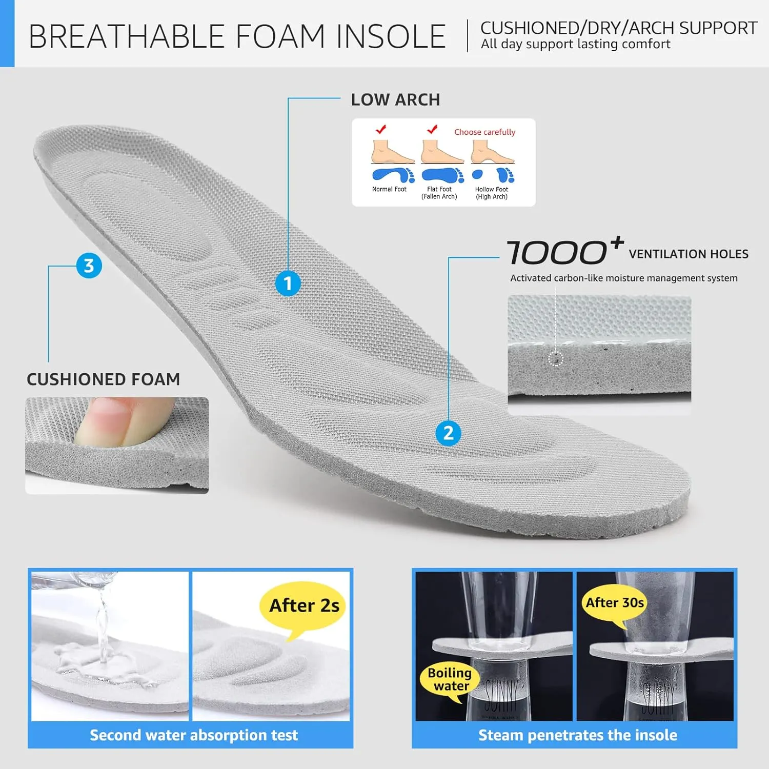 STQ Walking Shoes for Women Slip On Shoes with Arch Support Lightweight Air Cushioned Sock Sneakers
