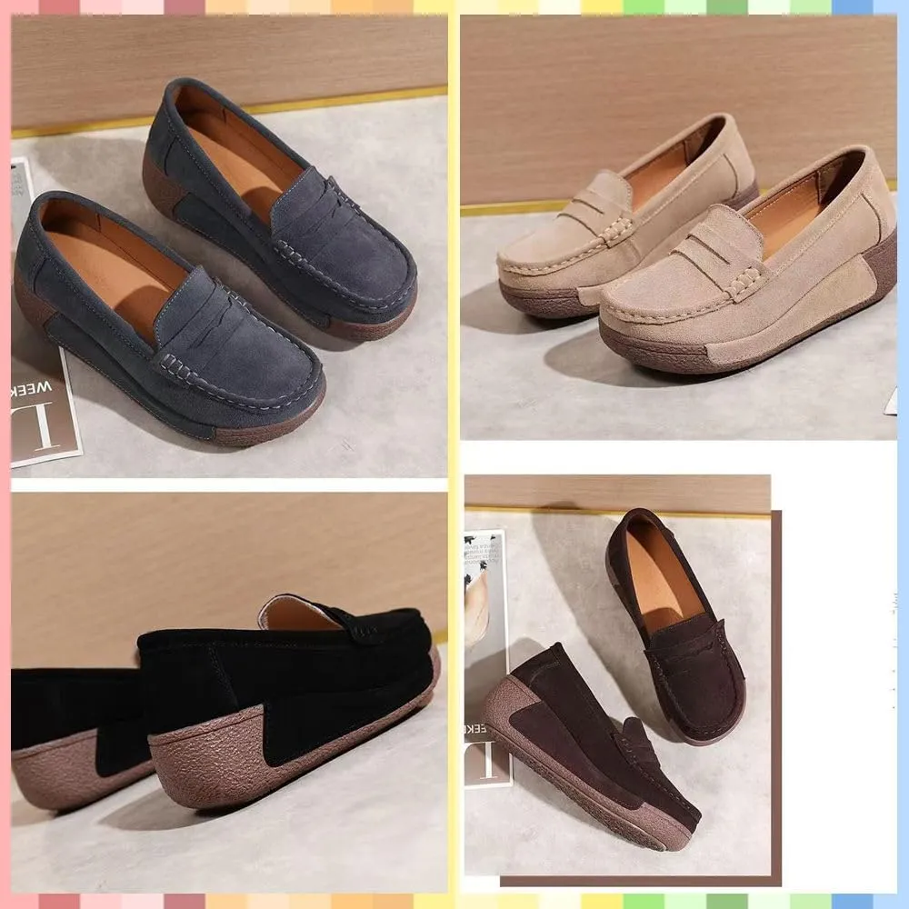 Stylish Women's Suede Slip-on Sneakers with Built-in Arch Support for Ultimate Comfort, Perfect for Casual outings or Work