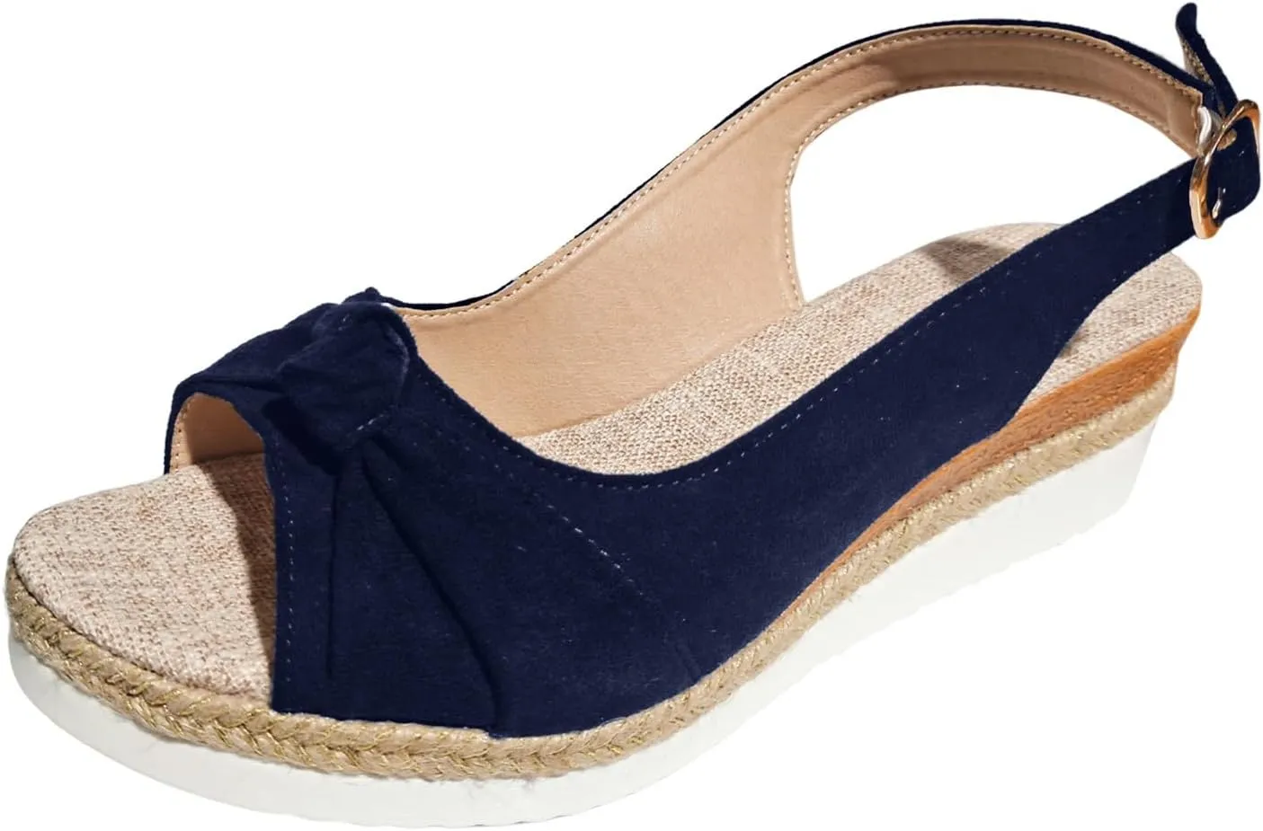 Tatuamie Orthopedic Sandals for Women Dressy Walking Slippers Arch Support Platform Wedge Boho Open Toe Ankle Strap Shoes