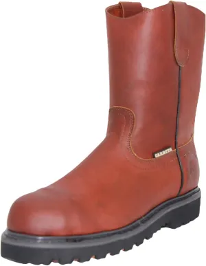 The Western Shops Men's 9" Pull-On Steel Toe Leather Work Boot