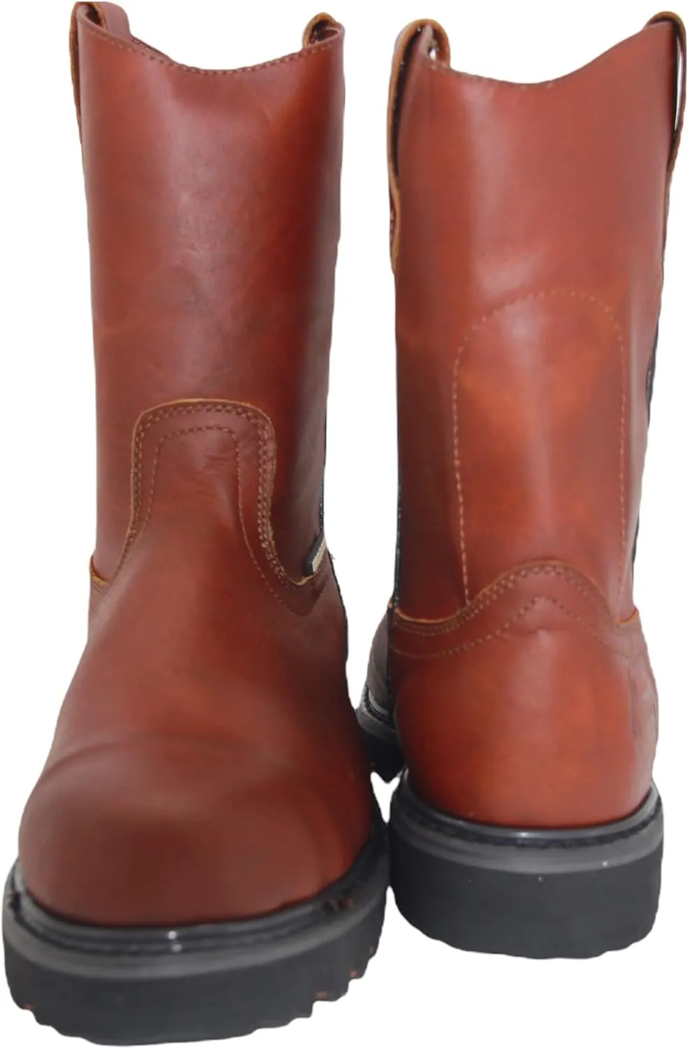 The Western Shops Men's 9" Pull-On Steel Toe Leather Work Boot