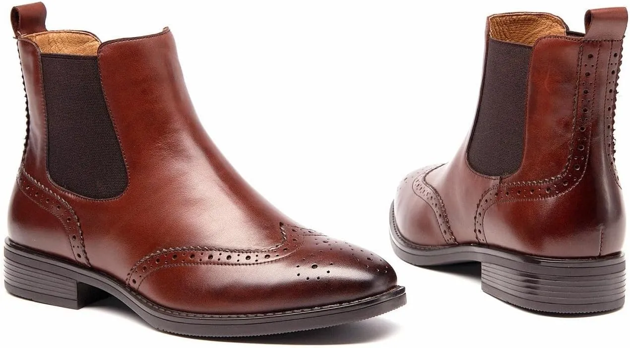 U-lite Womens Fall Winter Comfortable Stylish Leather Chelsea Ankle Boots Women Booties
