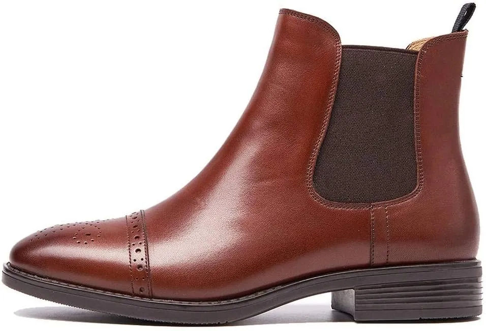 U-lite Womens Fall Winter Comfortable Stylish Leather Chelsea Ankle Boots Women Booties