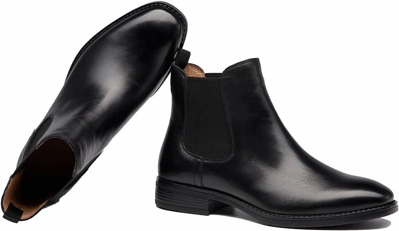 U-lite Womens Fall Winter Comfortable Stylish Leather Chelsea Ankle Boots Women Booties