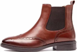 U-lite Womens Fall Winter Comfortable Stylish Leather Chelsea Ankle Boots Women Booties