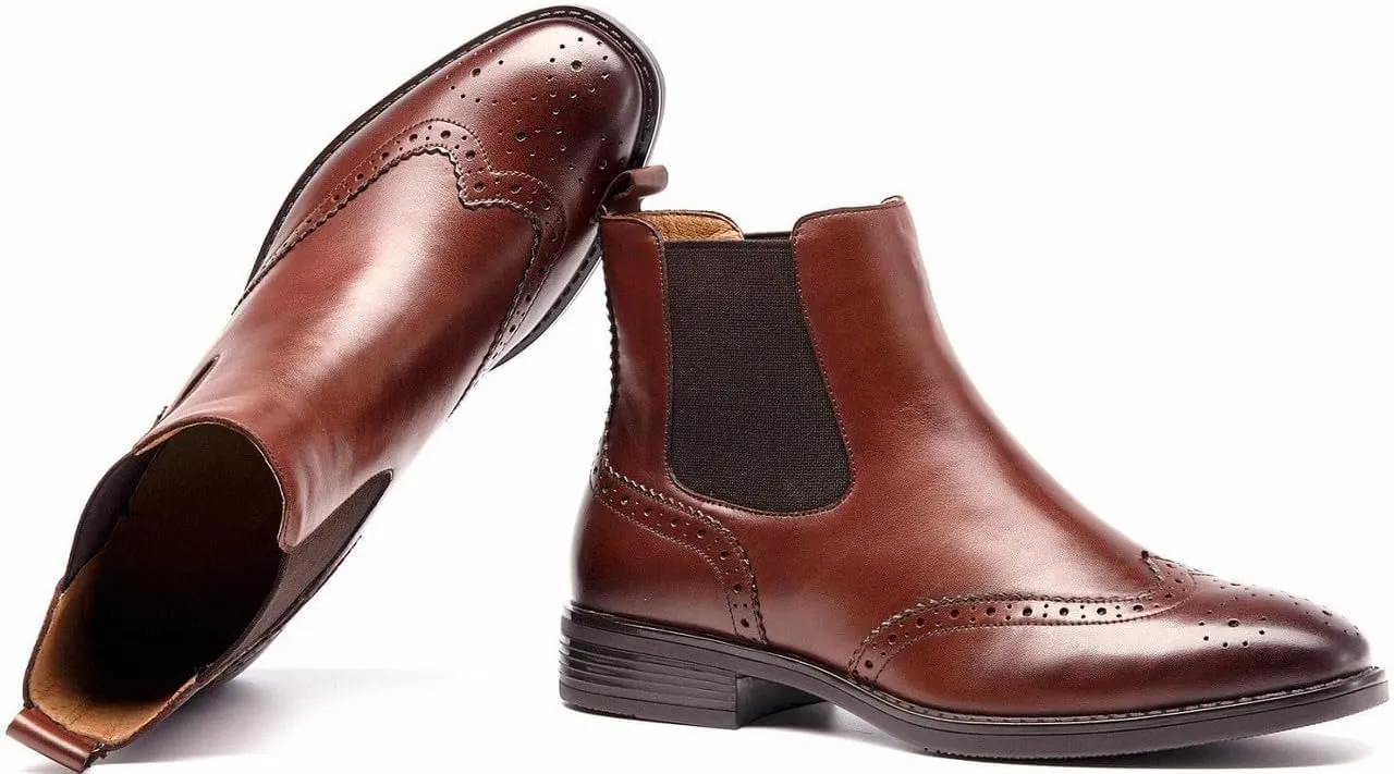U-lite Womens Fall Winter Comfortable Stylish Leather Chelsea Ankle Boots Women Booties