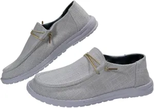 Unisex Aztec Pattern Canvas Loafers Elastic Strips Closure Slip-on Sneakers Comfort Easy-Walking Boat Couple Shoes Ultralight Breathable Sports Shoes for Women/Men Adults/Teenagers, Green/Blue/Yellow