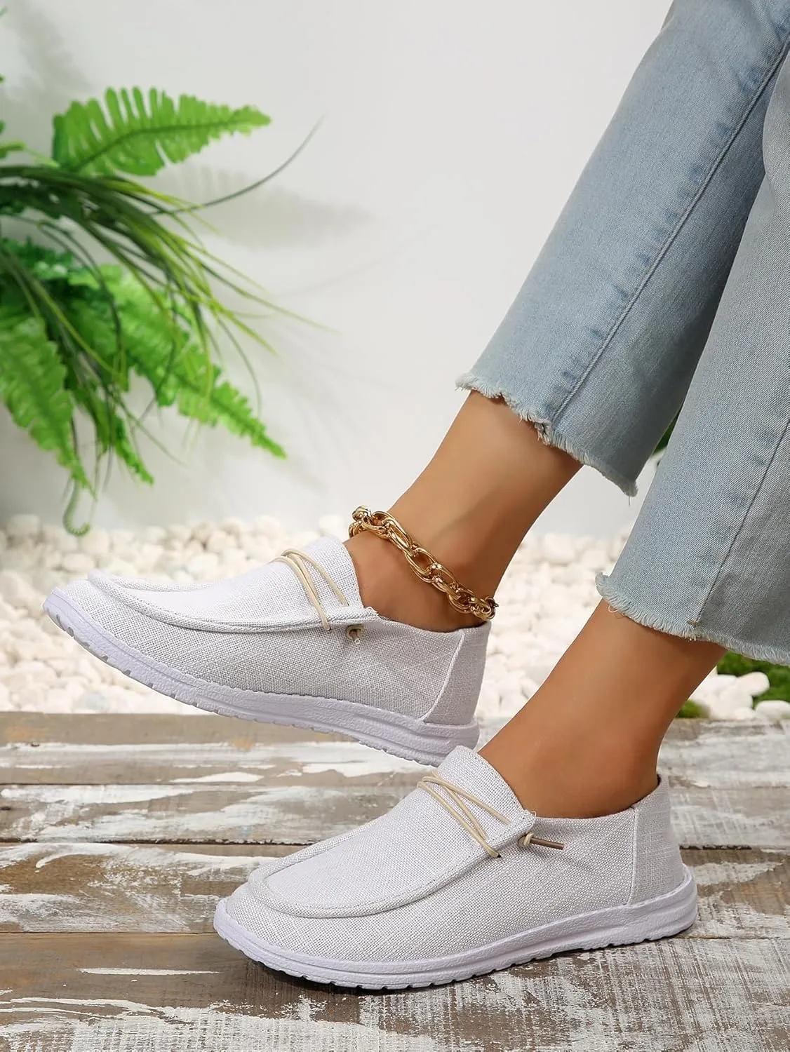 Unisex Aztec Pattern Canvas Loafers Elastic Strips Closure Slip-on Sneakers Comfort Easy-Walking Boat Couple Shoes Ultralight Breathable Sports Shoes for Women/Men Adults/Teenagers, Green/Blue/Yellow