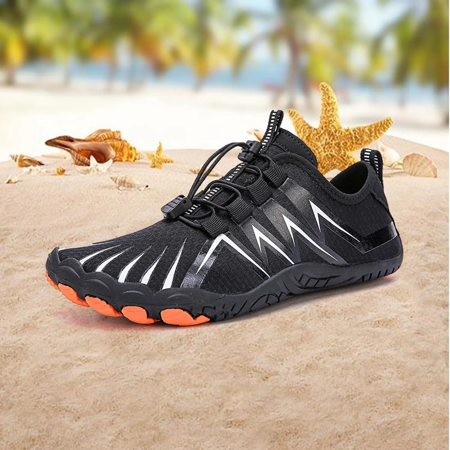 Unisex Grounded Footwear Summer Breathable Quicky Dry Slip On Wide Toe Box Sneakers Lightweight Athletic Color Block Beach Water Shoes Comfortable Outdoor Hiking Sneakers