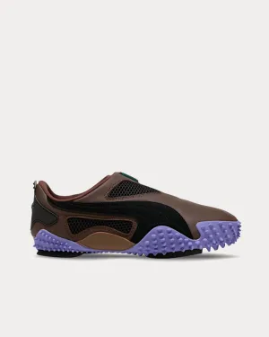 Ur Mostro Communication Dark Amethyst / Brown Slip On Sneakers