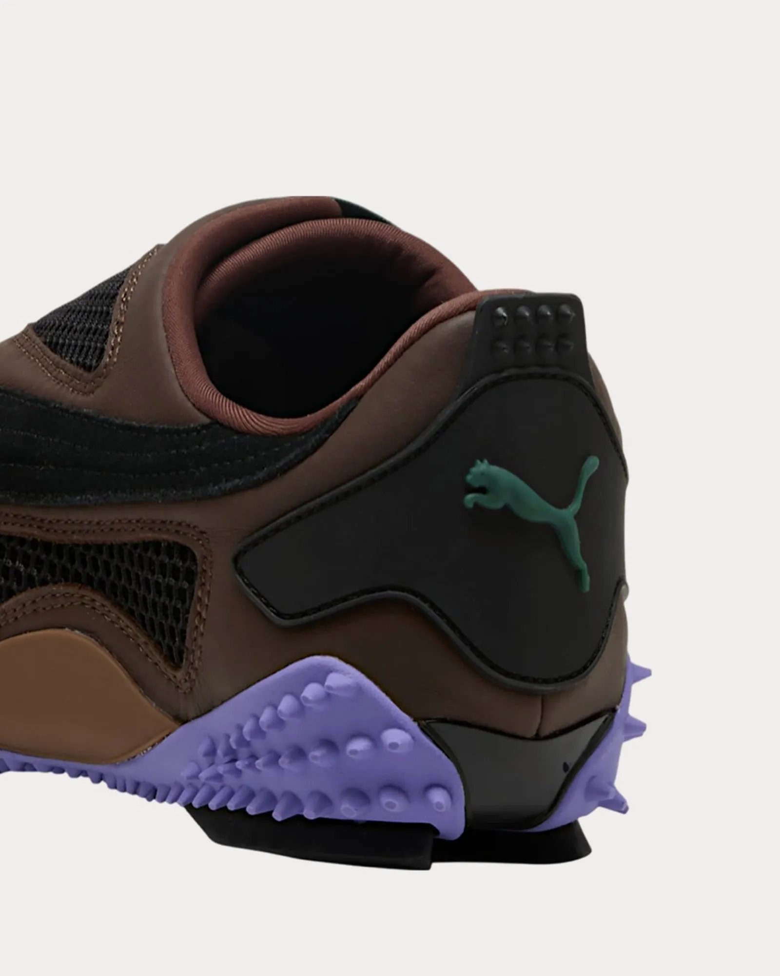 Ur Mostro Communication Dark Amethyst / Brown Slip On Sneakers