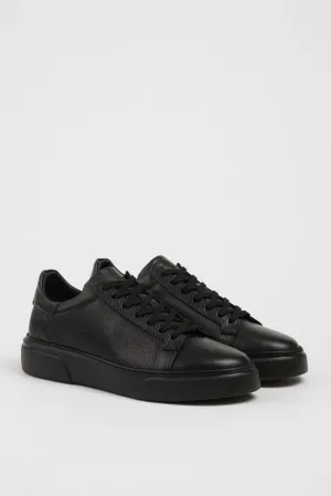 Urban Explorer Black Leather Sneakers