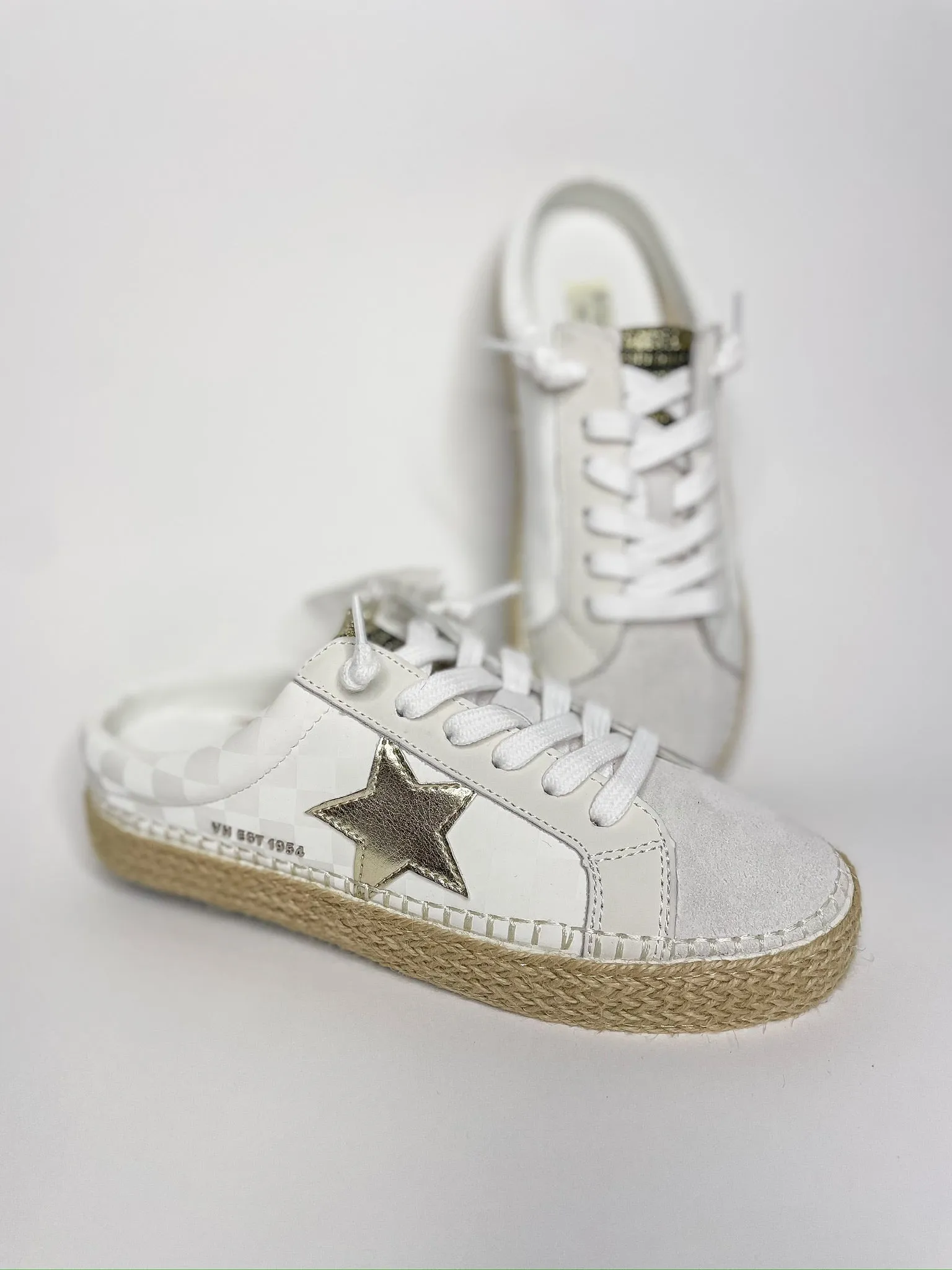 Vintage Havana Melody 7 - White/Checkered Slip On