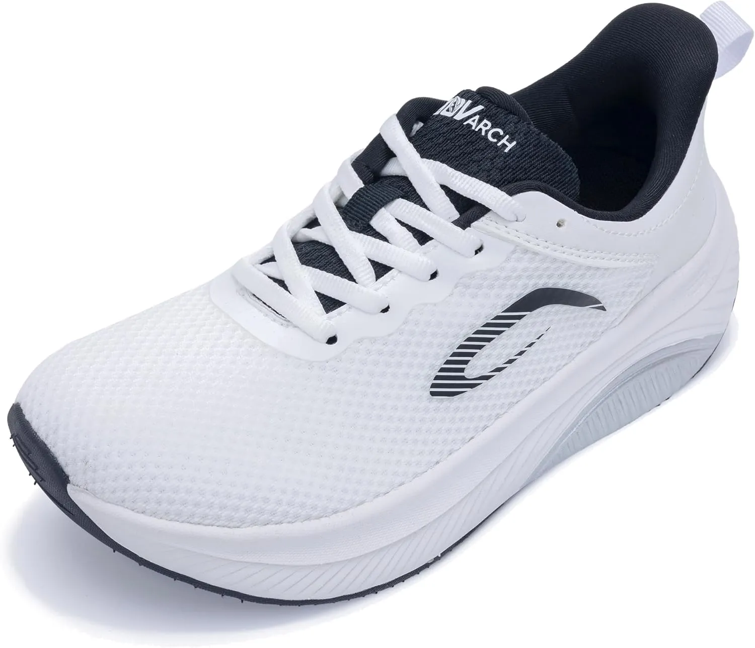 Wide Toe Box Shoes Women Arch Support Walking Shoes for Plantar FasciitisWide Width Orthotic Tennis Sneakers