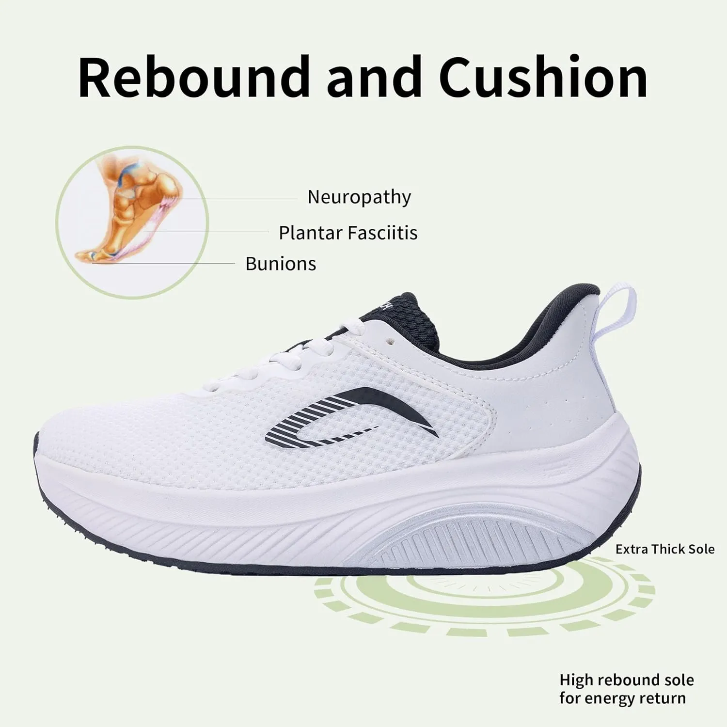 Wide Toe Box Shoes Women Arch Support Walking Shoes for Plantar FasciitisWide Width Orthotic Tennis Sneakers