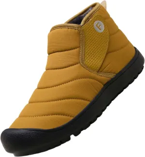 Winter Boots Women Wide Short Snow Boots Womens Comfortable Warm Barefoot Shoes Grounded Footwear Hiking Ankle Boots for Women Men Snow Booties