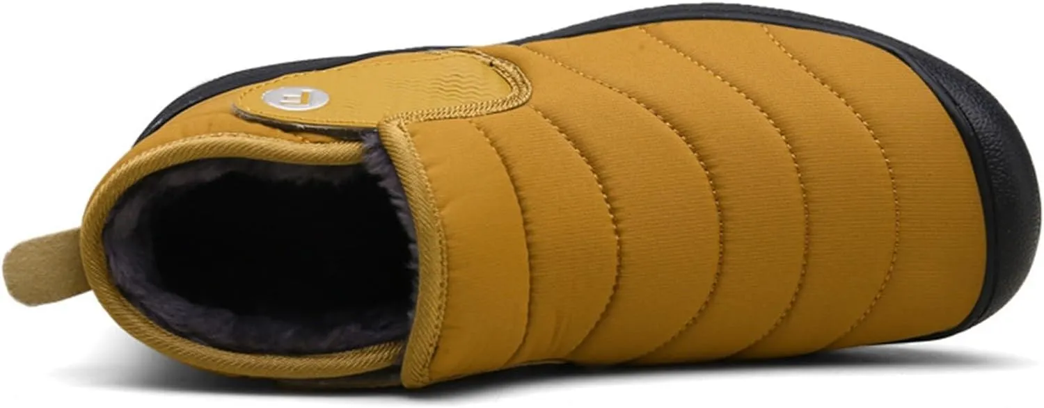 Winter Boots Women Wide Short Snow Boots Womens Comfortable Warm Barefoot Shoes Grounded Footwear Hiking Ankle Boots for Women Men Snow Booties