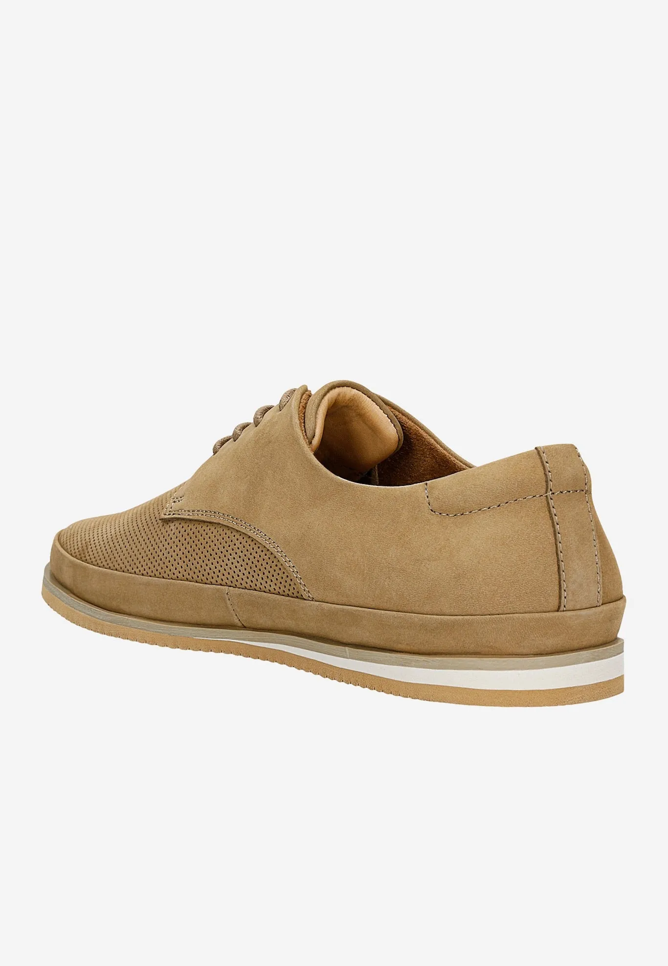 Wojas Men's Beige Leather Sneakers | 1011224