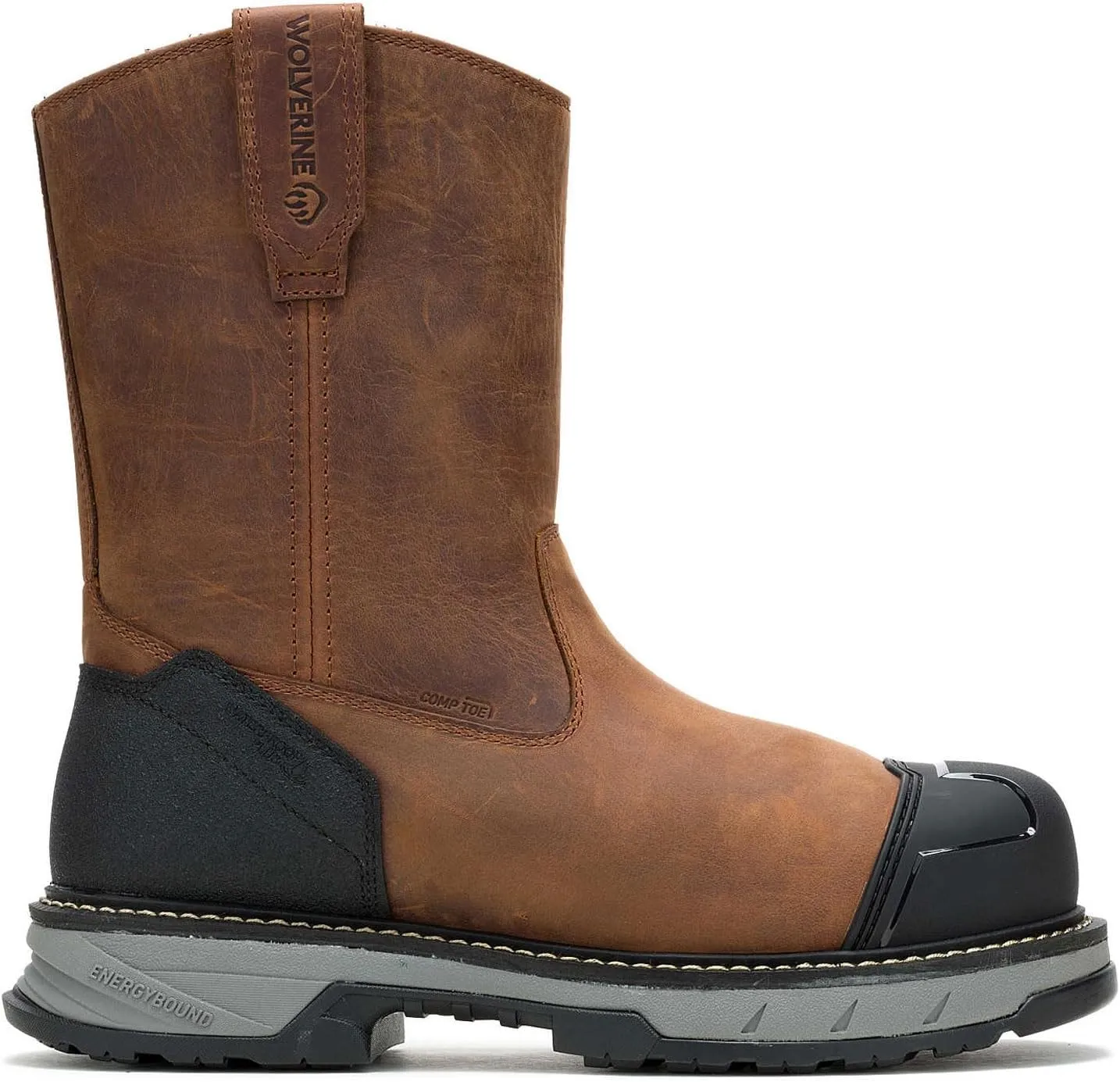 Wolverine Men's Reforce Heavy Duty Composite Toe Waterproof Wellington Construction Boot