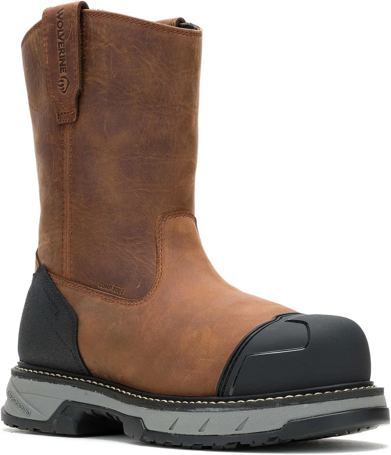Wolverine Men's Reforce Heavy Duty Composite Toe Waterproof Wellington Construction Boot