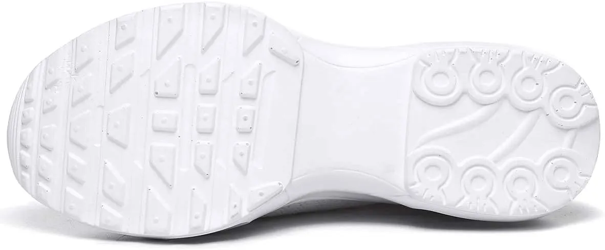Women Knitted Upper Air Cushion Sole Lightweight Slip-On Sock Sneakers Casual Walking Shoes Doctor and Nurse Work Shoes