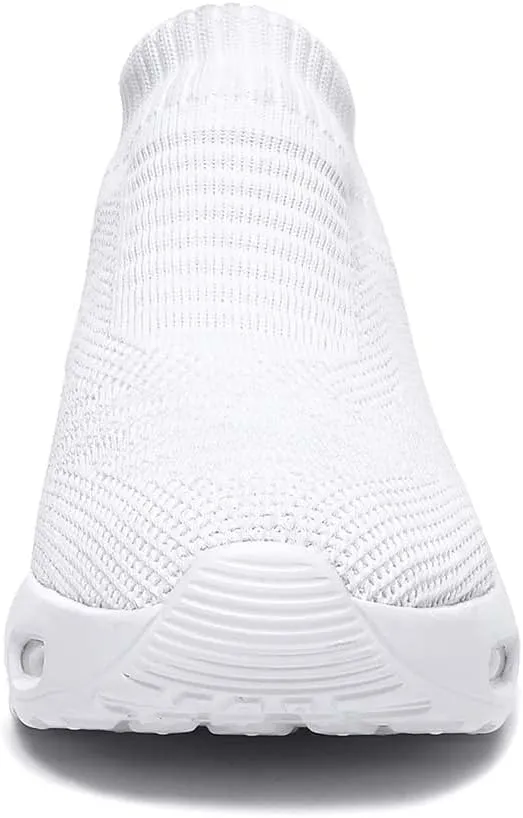 Women Knitted Upper Air Cushion Sole Lightweight Slip-On Sock Sneakers Casual Walking Shoes Doctor and Nurse Work Shoes