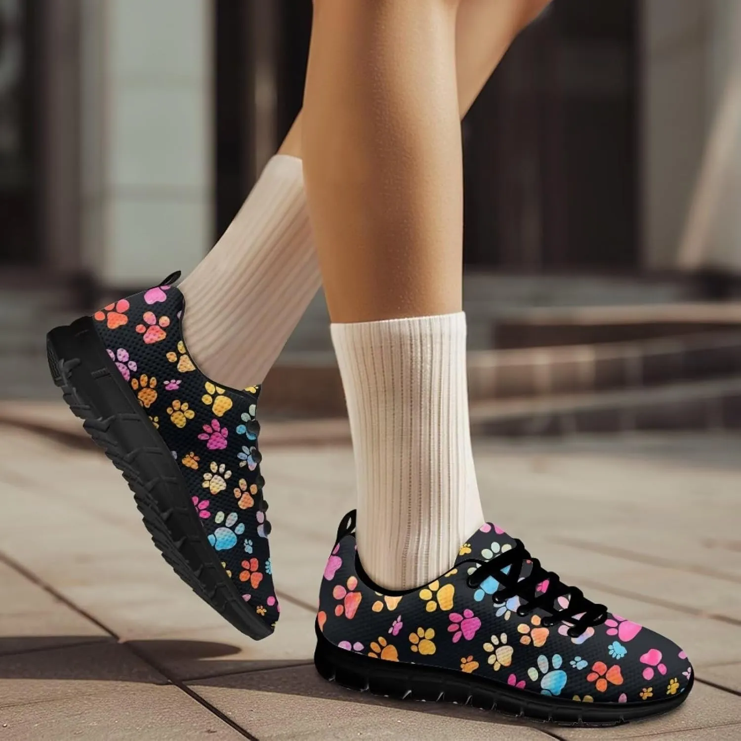 Women Slip On Sneakers Non Slip Gym Workout Shoes Breathable Lightweight Fashion Sneakers