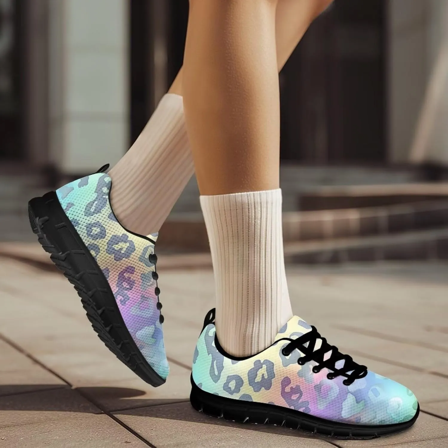 Women Slip On Sneakers Non Slip Gym Workout Shoes Breathable Lightweight Fashion Sneakers