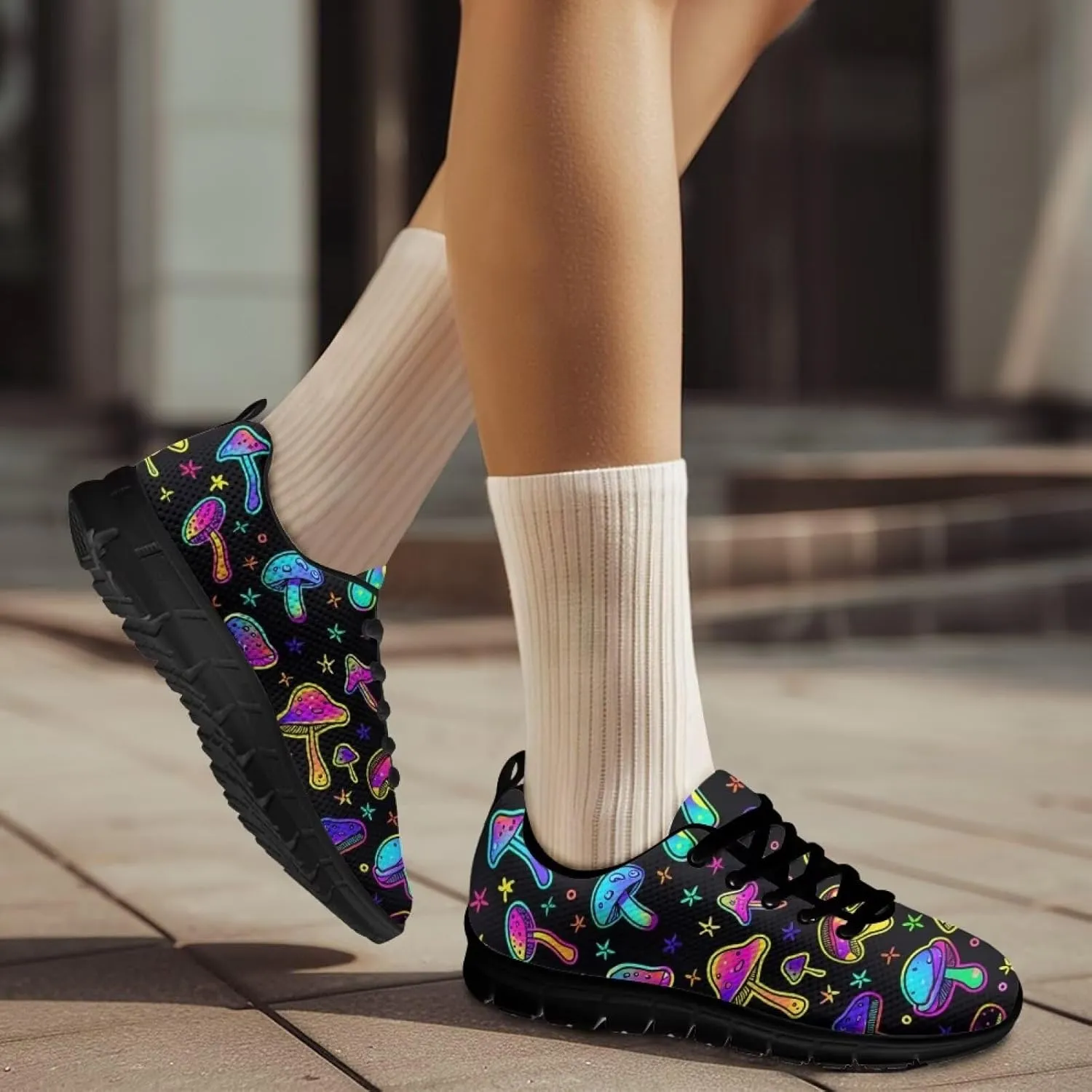 Women Slip On Sneakers Non Slip Gym Workout Shoes Breathable Lightweight Fashion Sneakers