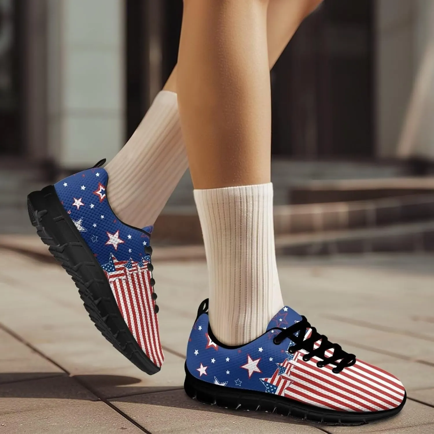 Women Slip On Sneakers Non Slip Gym Workout Shoes Breathable Lightweight Fashion Sneakers