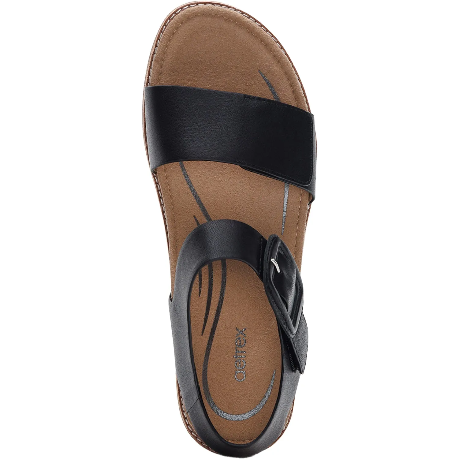 Women's Aetrex Claire Black Leather