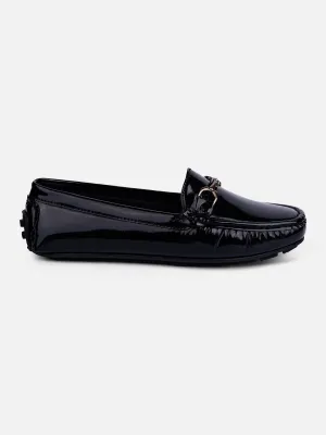 Women's Black Soft & Flexy Loafers (IU2006)