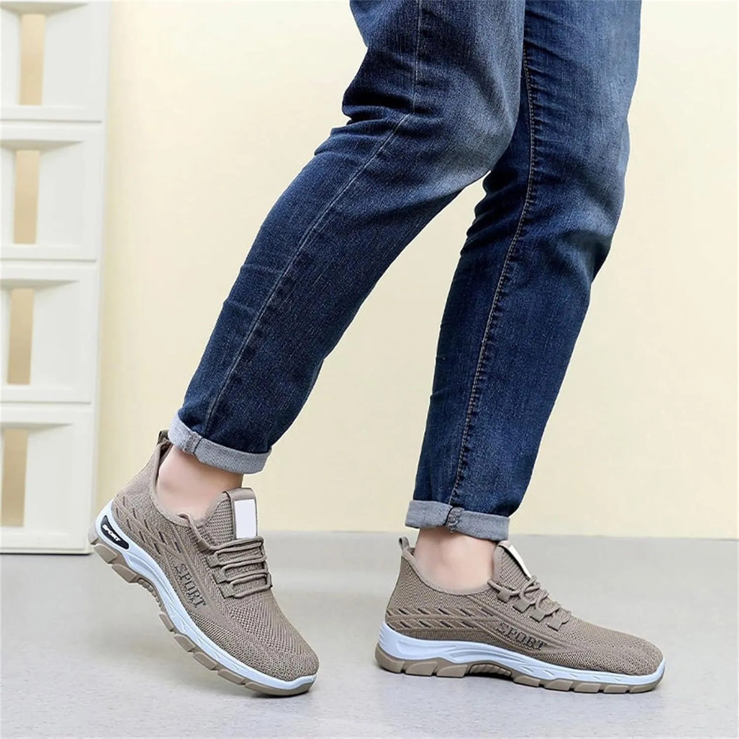 Women's Casual Orthopedic Sneakers Lightweight Breathable Mesh Walking Shoes Summer Comfortable Soft Sole Slip On Sneakers Athletic Workout Sports Tennis Shoes with Arch Support