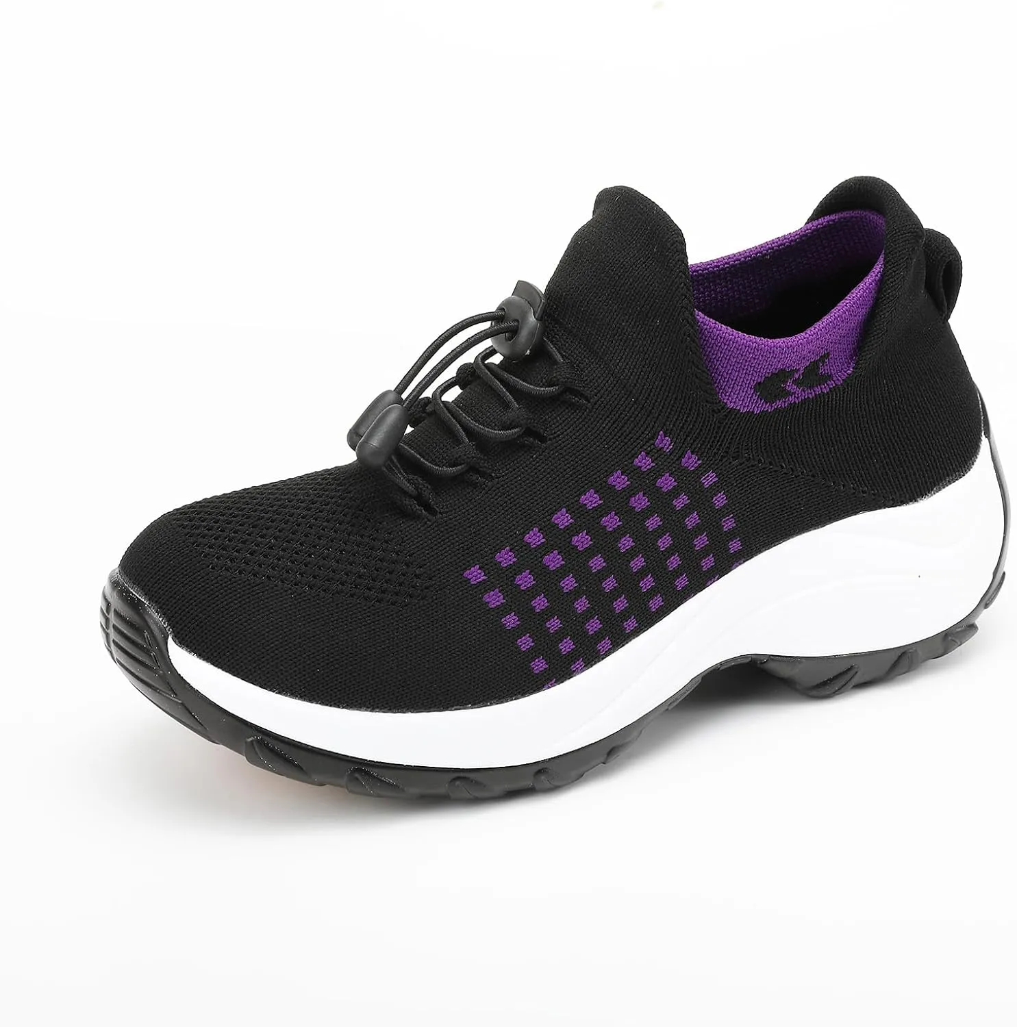 Womens Casual Sneakers Stretch Comfort Wear Orthowear Shoes Lightweight Comfortable Mesh Hollow Out Walking Shoes Orthopedic Breathable Non Slip Cushion Shoe