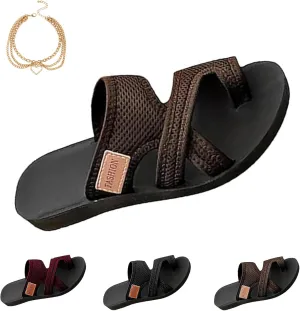 Women's Comfortable Breathable Mesh Flip Flops, Hollow Mesh FlipFlops with Arch Support Comfortable Beach Sandals