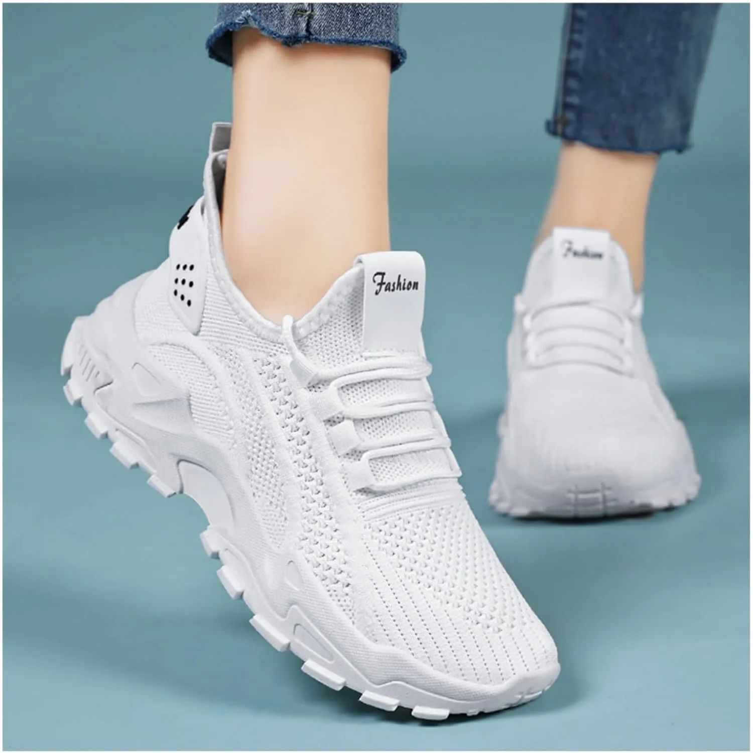 Womens Fashion Sneakers Summer Breathable Mesh Hollow Out Slip on Walking Shoes Athletic Comfortable Workout Gym Orthopedic Shoes Lightweight Soft Sole Platform Sneakers