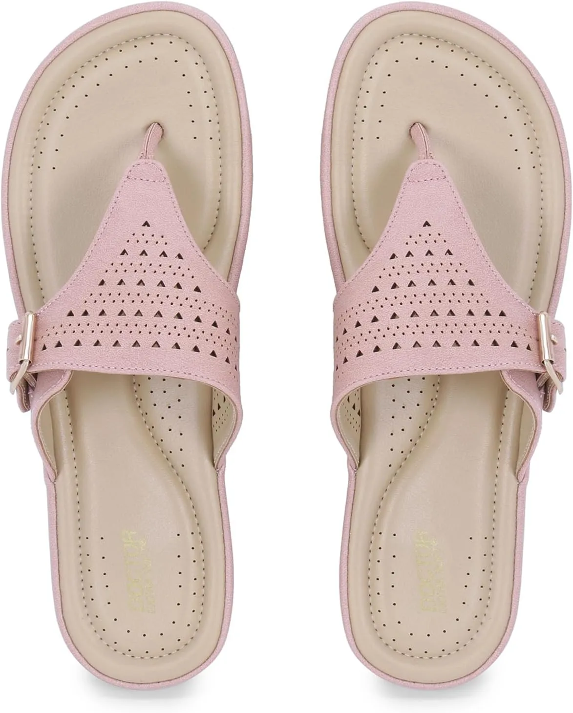 Womens Flat Memory Foam Slippers/Flip-Flops Fashion Stylish Casual Comfortable Diabetic Orthopedic Lightweight Synthetic Slip-on Sandals with Adjustable Buckle for Girls/Ladies D-609