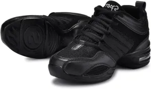 Women's Jazz Shoes Lace-up Sneakers - Comfortable Split Sole Dance Shoes with Air Cushion