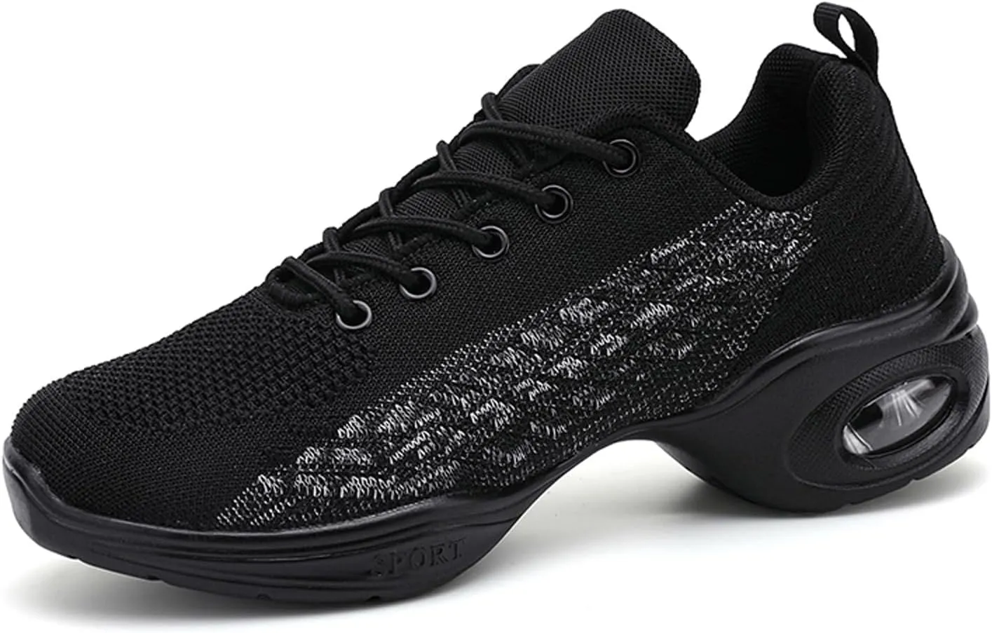 Women's Jazz Shoes Split Sole Dance Sneakers Lace Up Zumba Modern Shoes