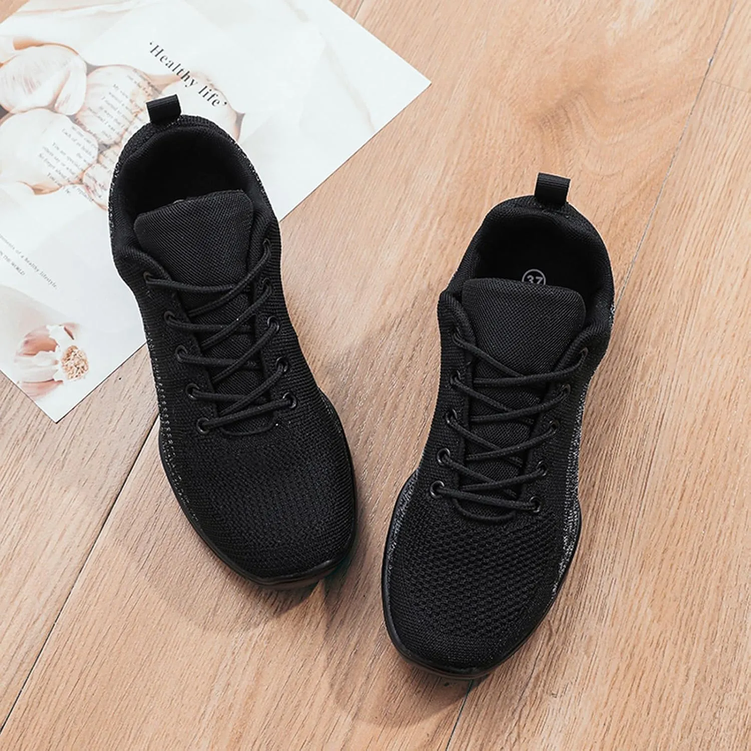 Women's Jazz Shoes Split Sole Dance Sneakers Lace Up Zumba Modern Shoes