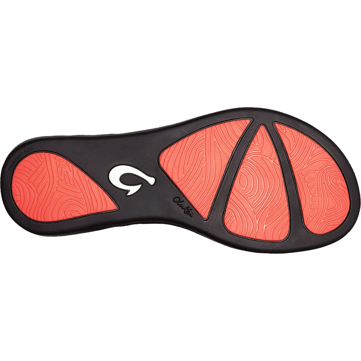 Women's OluKai Ho'opio Hau Black/Pineapple Synthetic