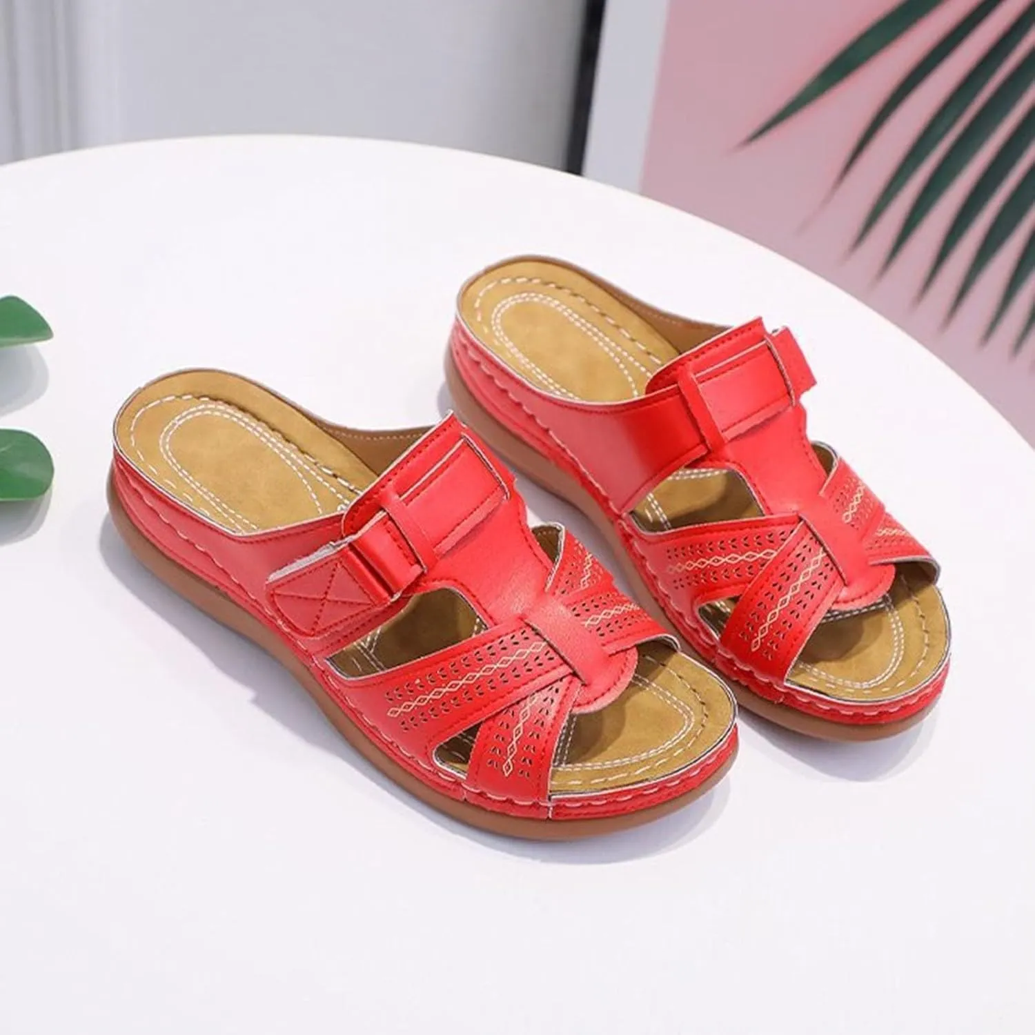 Womens Orthopedic Sandals with Arch Support Flip Flops Arch Support Comfortable Wedge Sandals Walking All Day Lightweight Orthopedic Sandals
