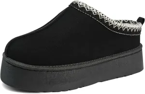 Women's Platform Mini Boots - Cozy Fur-Lined Ankle Boots for Warm and stylish snow boots