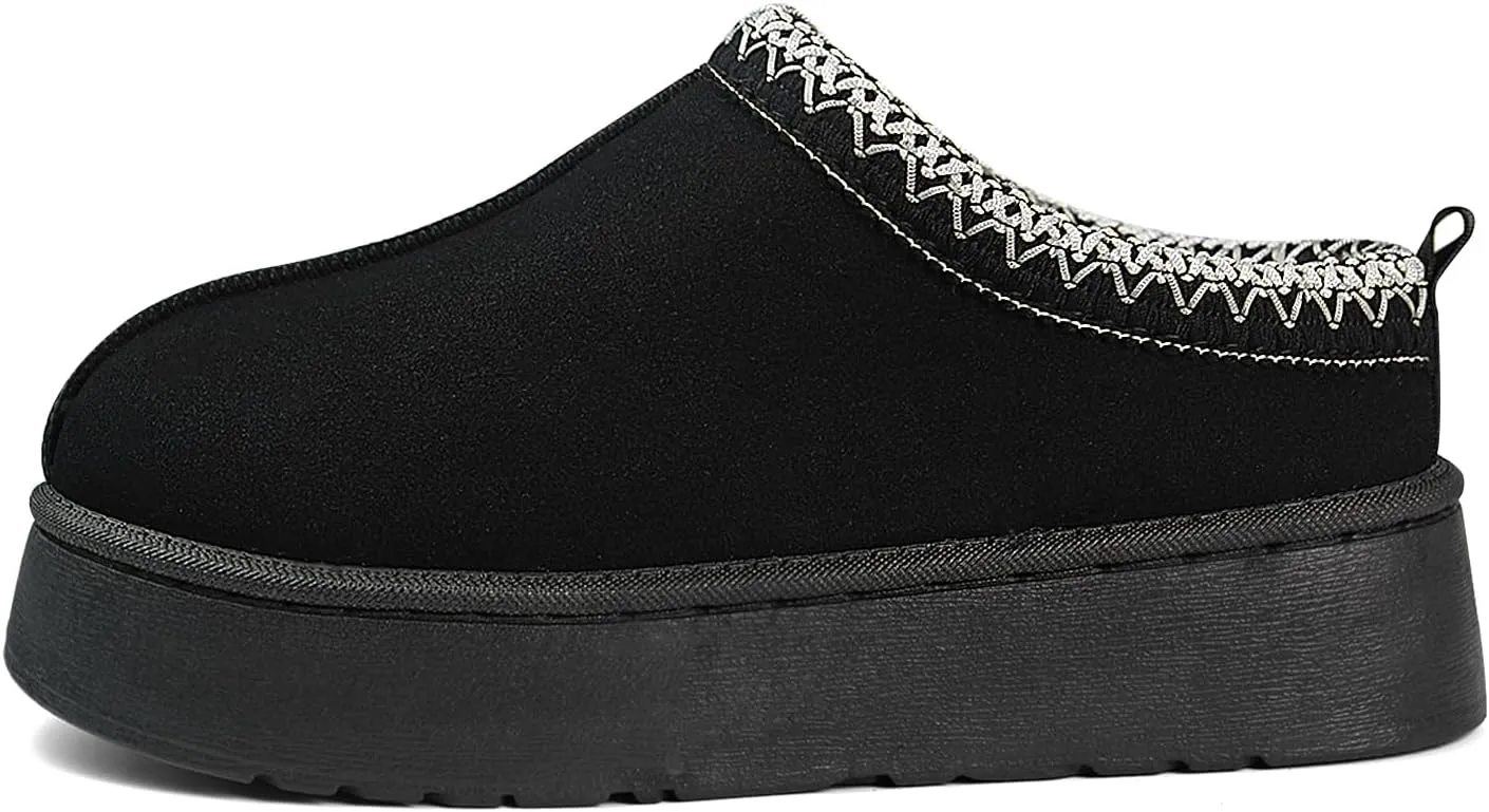 Women's Platform Mini Boots - Cozy Fur-Lined Ankle Boots for Warm and stylish snow boots