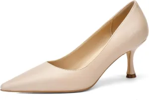 Women's Pointed Pumps Sexy Stiletto Heels Closed Pumps Comfortable Stylish Slip-On Dress Shoes for Party Wedding Proms Work Shoes